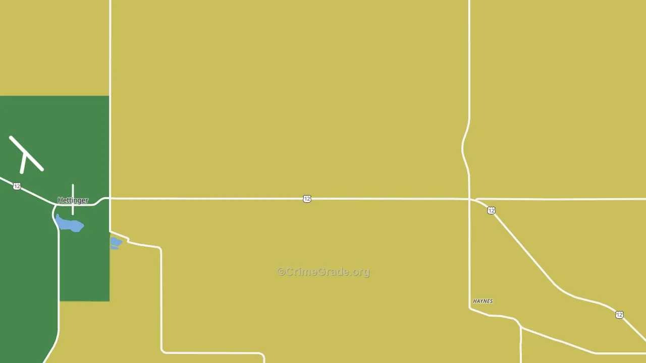 Haynes, ND Map of Theft Rates