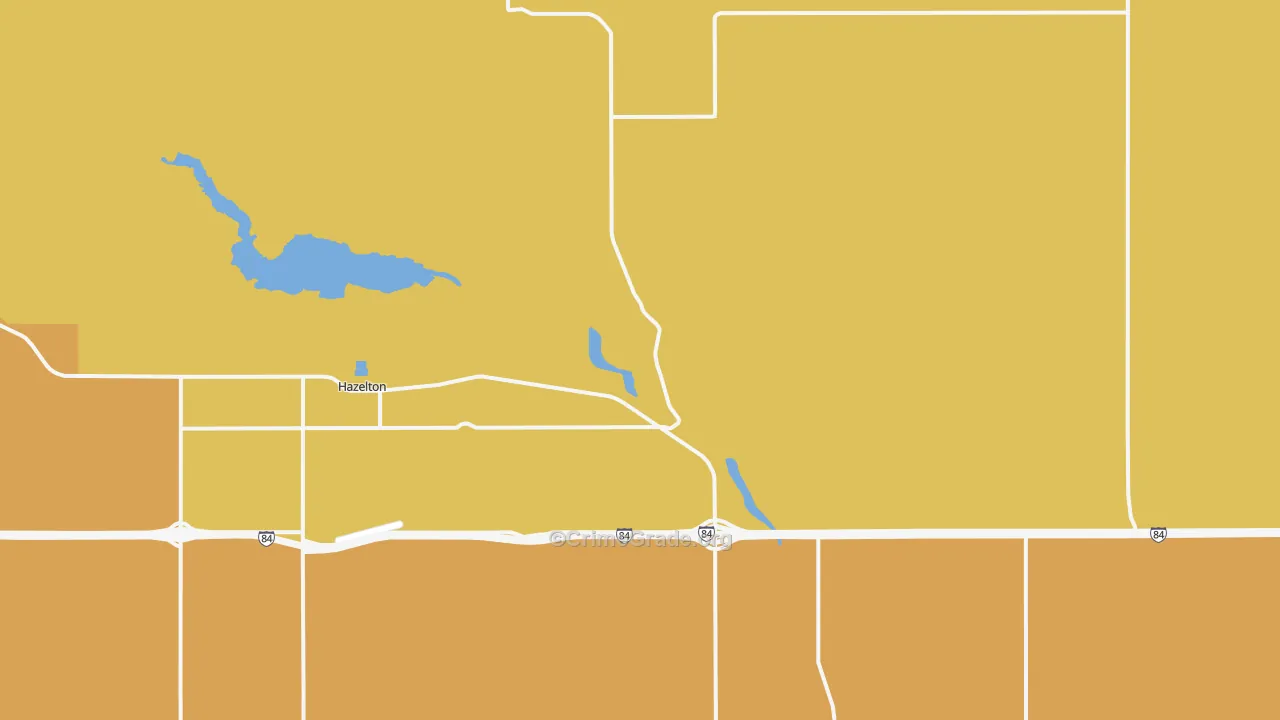 Hazelton, ID Map of Theft Rates