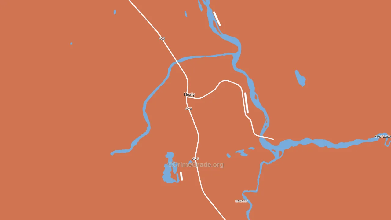 Healy, AK Map of Theft Rates