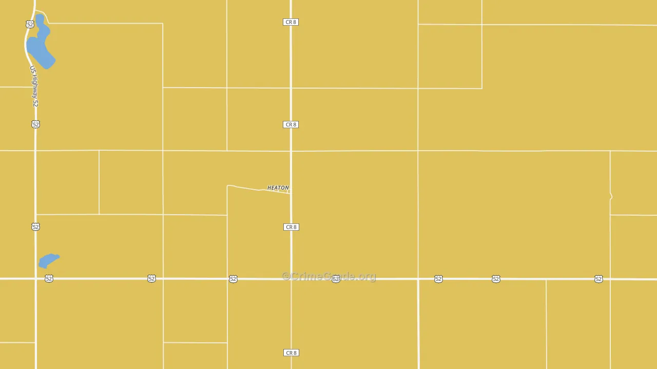 Heaton, ND Map of Theft Rates