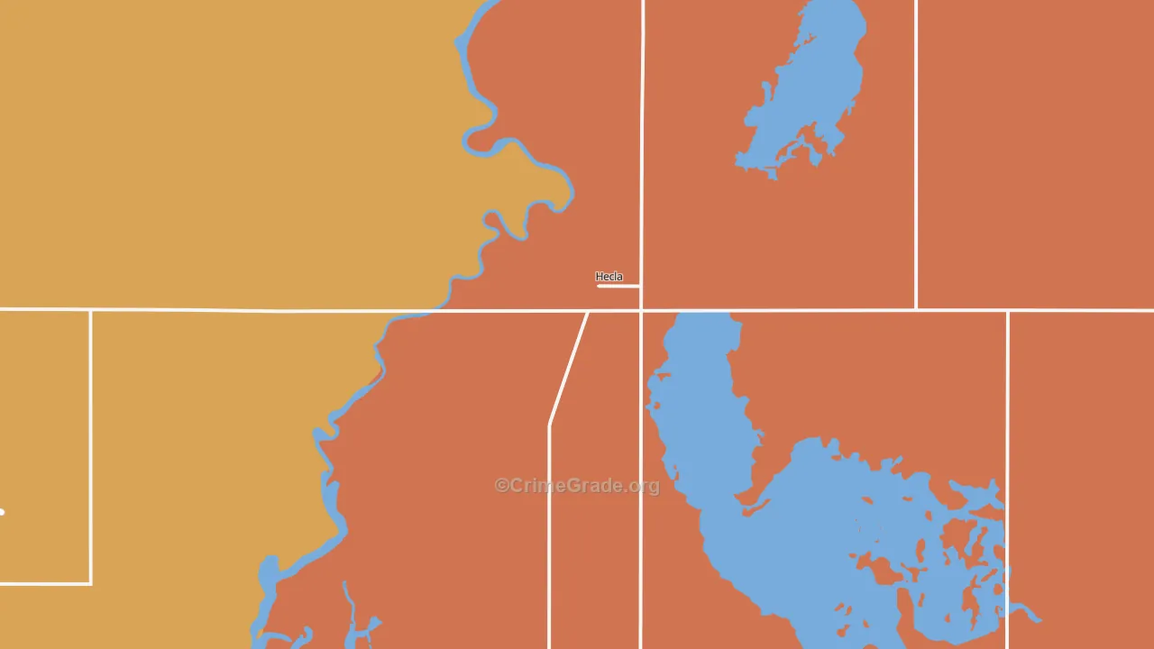 Hecla, SD Map of Theft Rates
