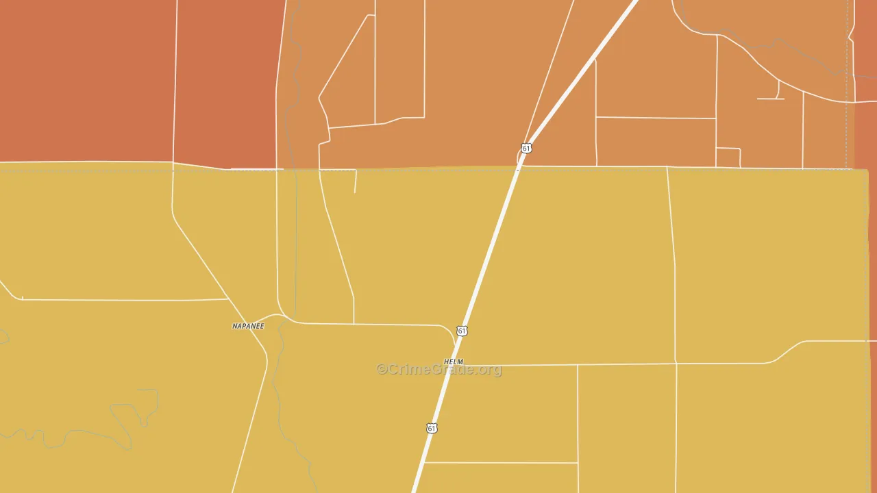 Helm, MS Map of Theft Rates