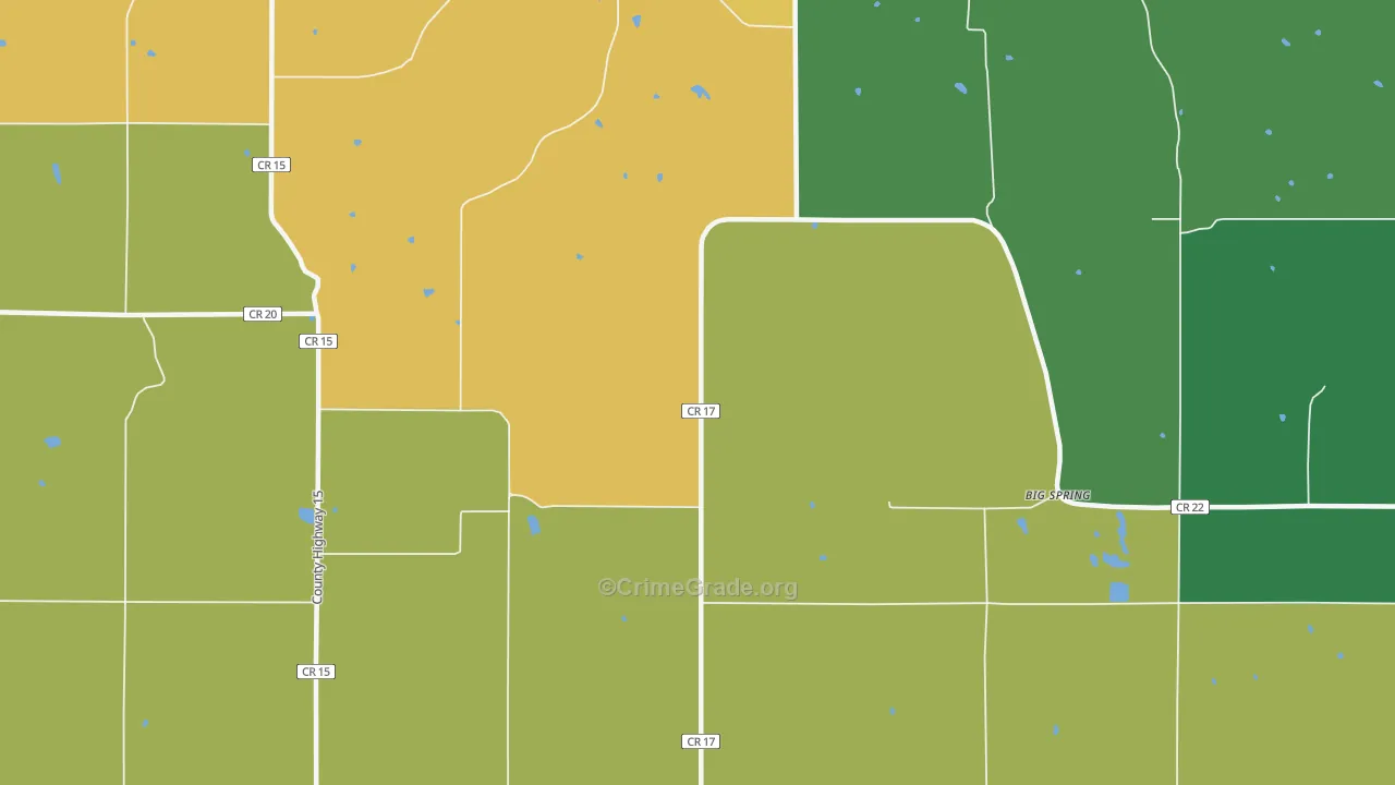 Henrytown, MN Map of Theft Rates