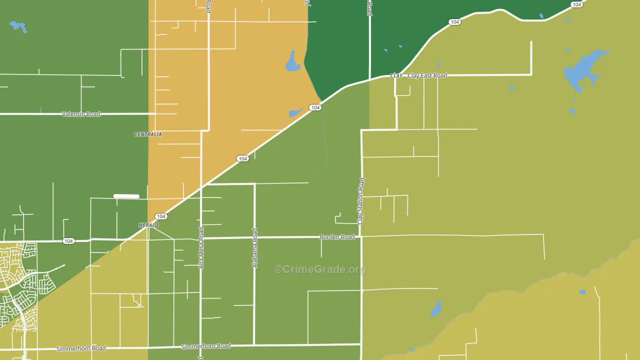 Herald, CA Map of Theft Rates