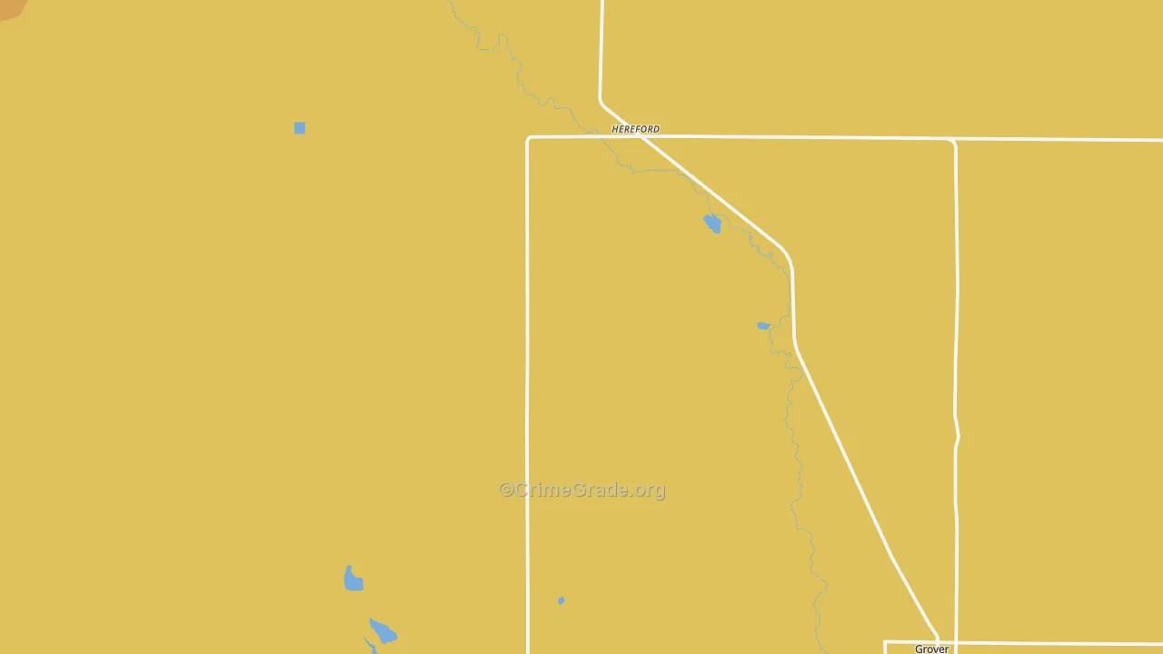 Hereford, CO Map of Theft Rates