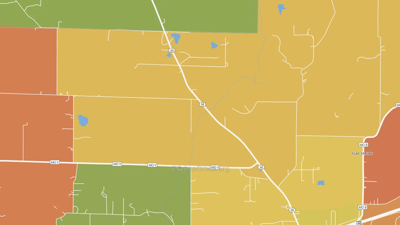 High Gate, MO Map of Theft Rates