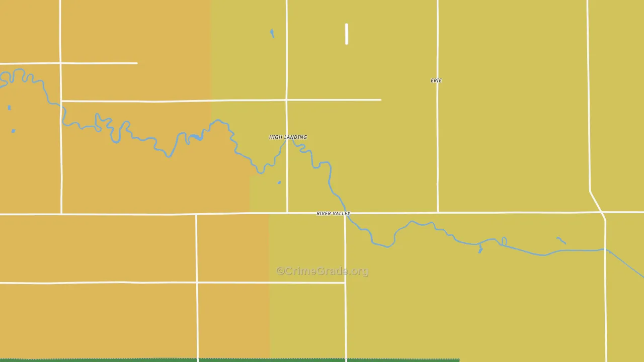 High Landing, MN Map of Theft Rates