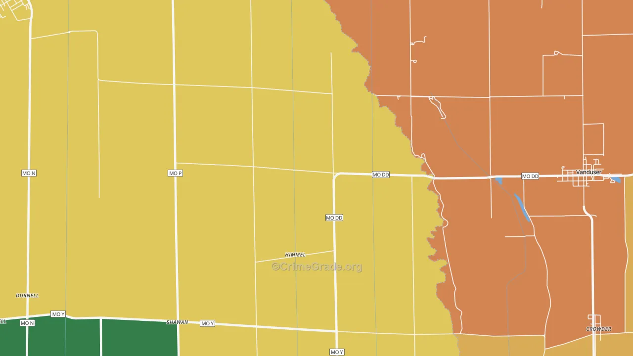 Himmel, MO Map of Theft Rates