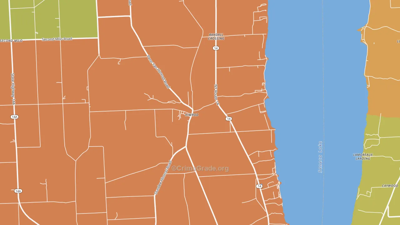 Himrod, NY Map of Theft Rates