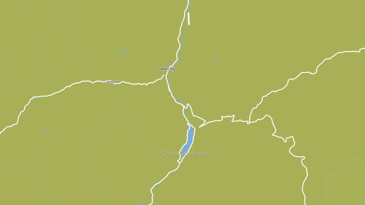 Hinsdale County, CO Map of Theft Rates