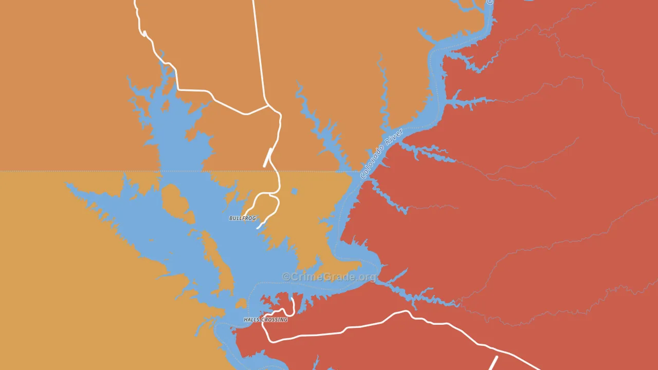 Hite, UT Map of Theft Rates