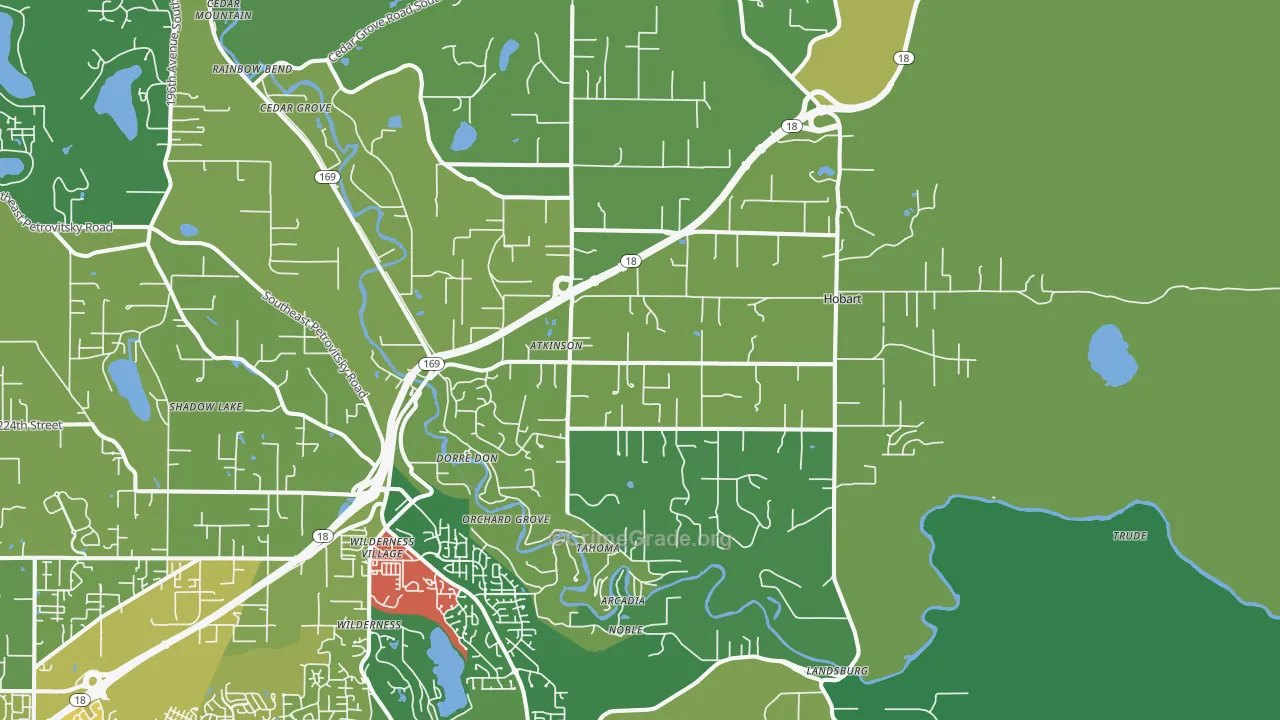 Hobart, WA Map of Theft Rates