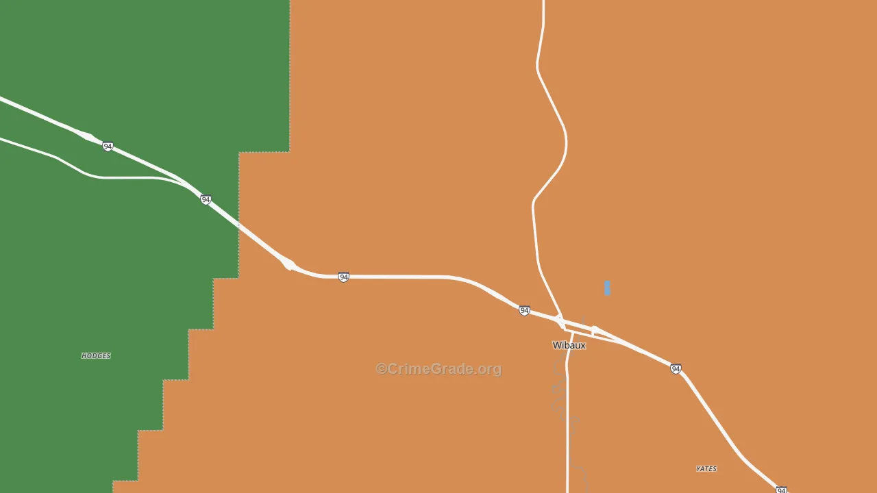 Hodges, MT Map of Theft Rates