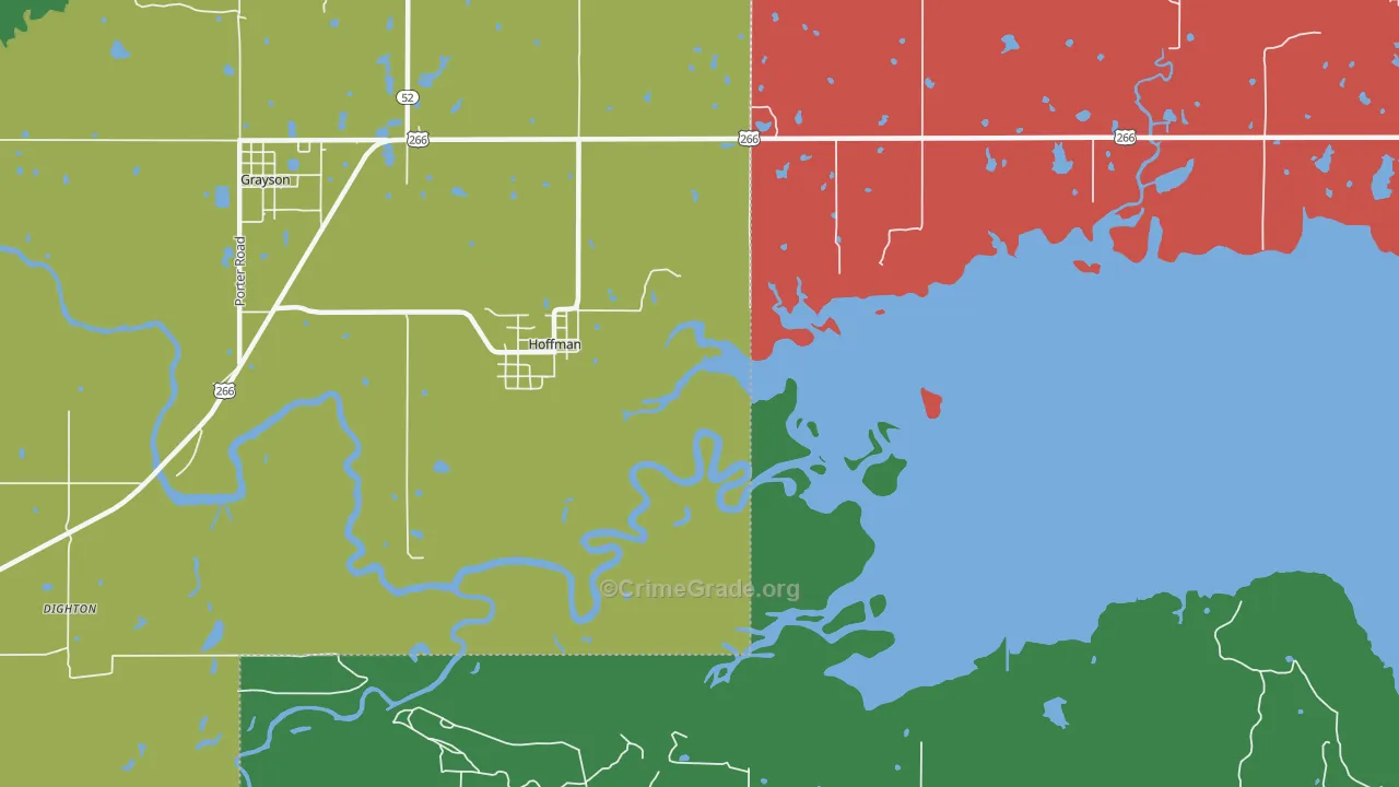 Hoffman, OK Map of Theft Rates