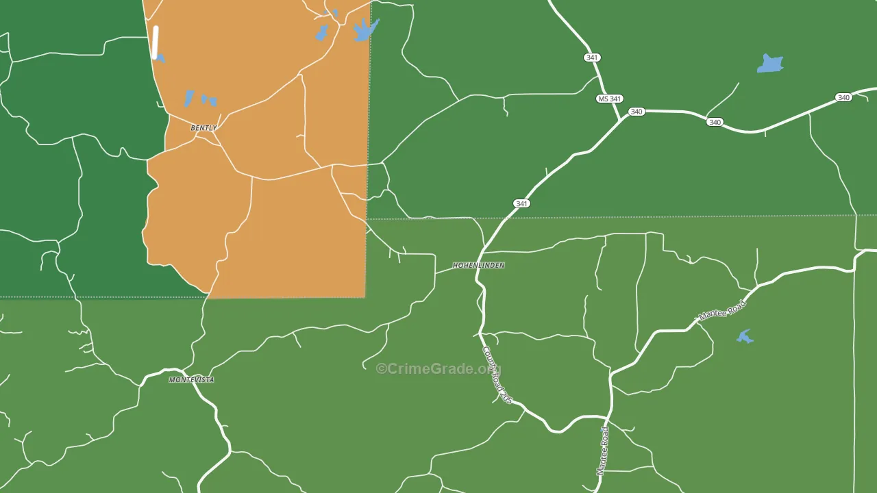 Hohenlinden, MS Map of Theft Rates