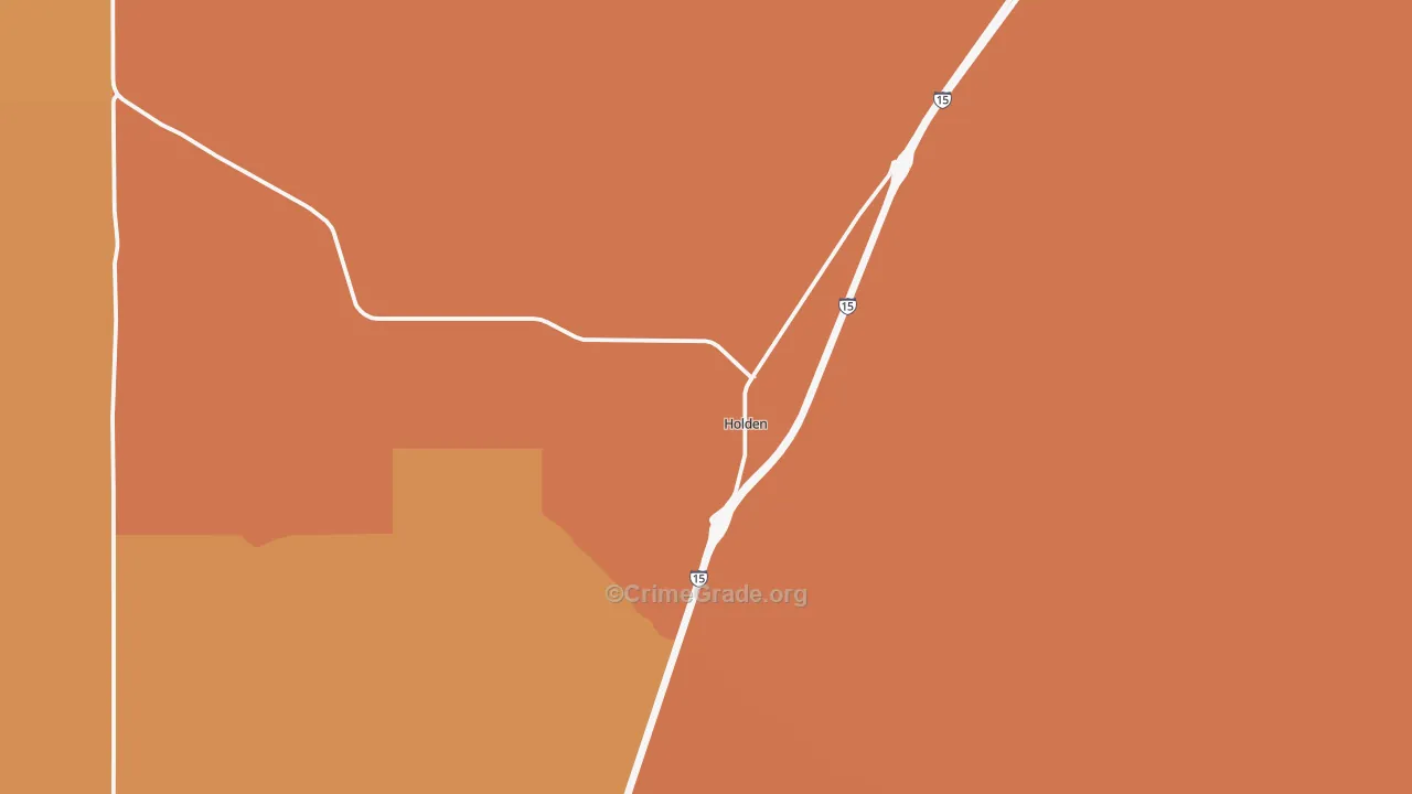 Holden, UT Map of Theft Rates