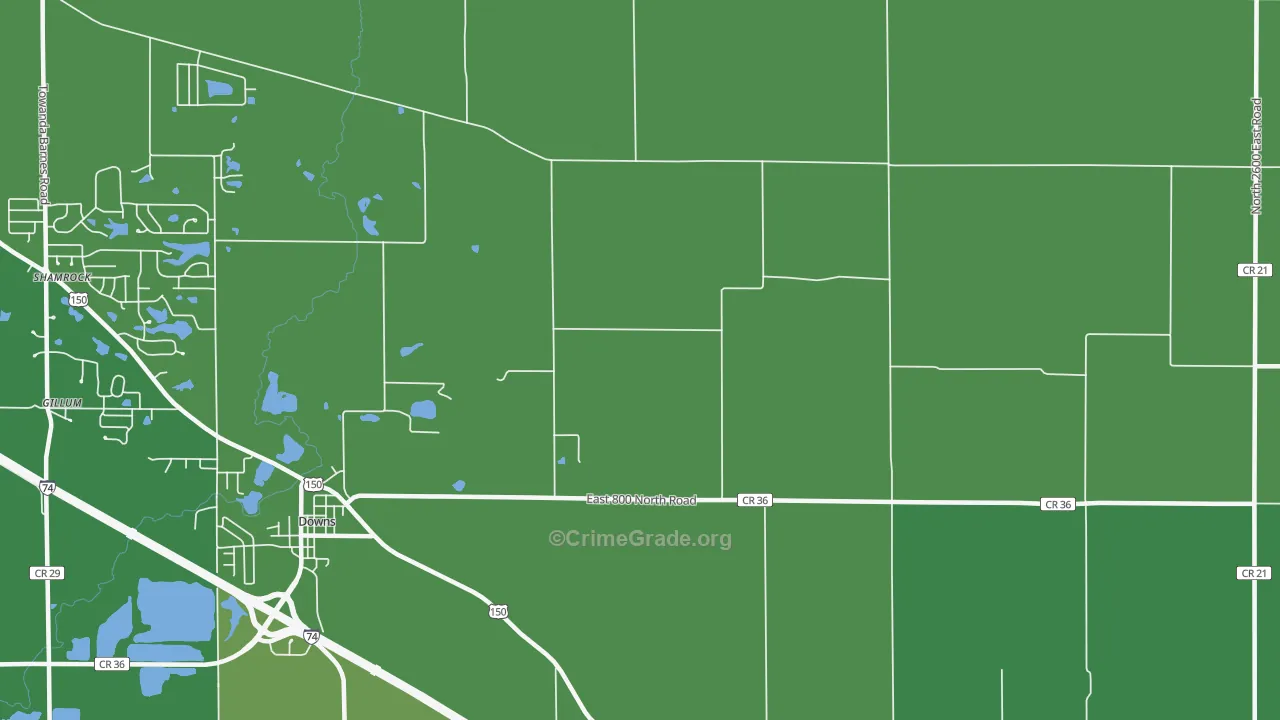 Holder, IL Map of Theft Rates