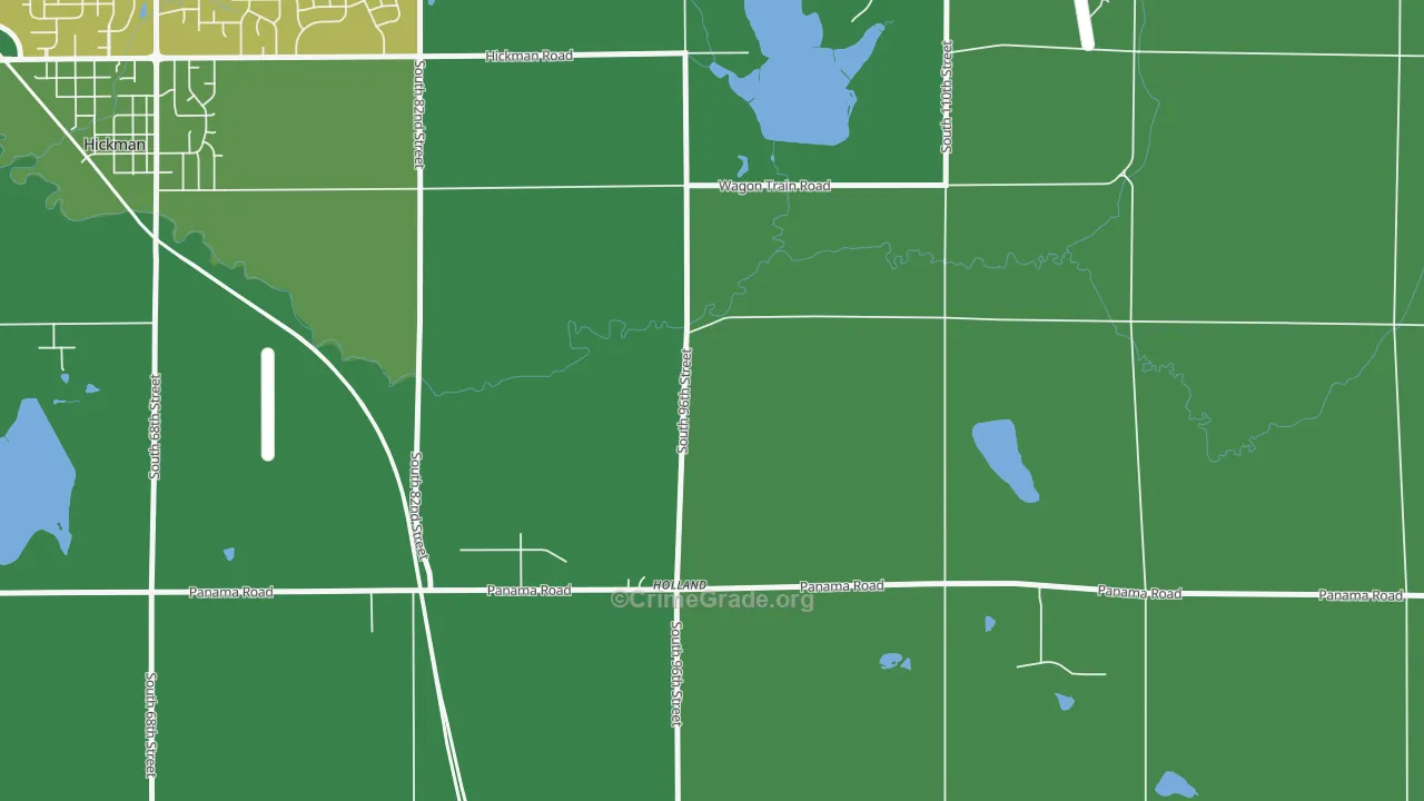 Holland, NE Map of Theft Rates