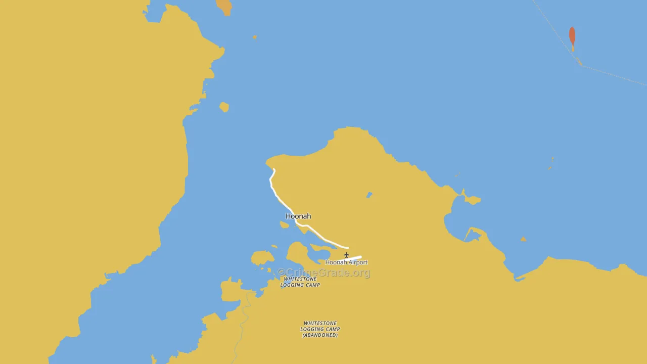 Hoonah-Angoon Census Area, AK Map of Theft Rates
