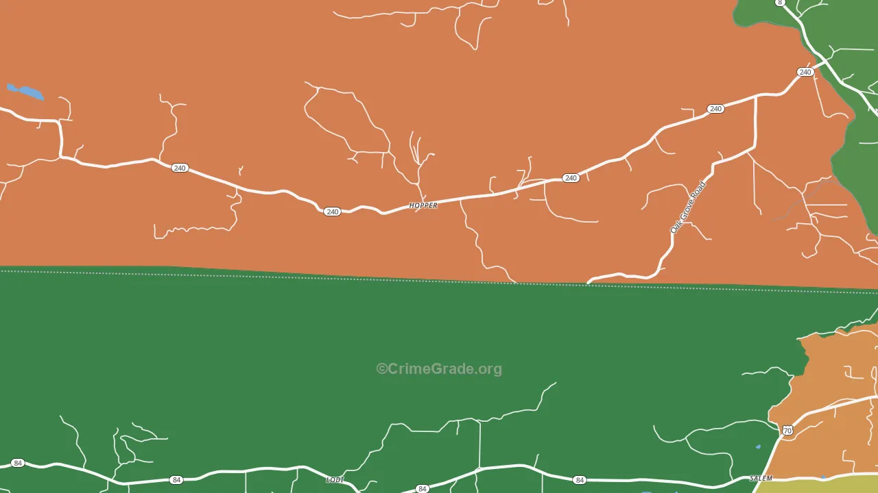 Hopper, AR Map of Theft Rates