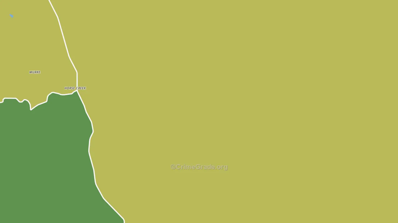 Horse Creek, WY Map of Theft Rates