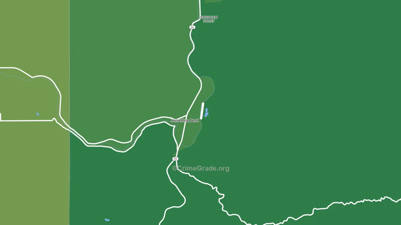 Horseshoe Bend, ID Map of Theft Rates