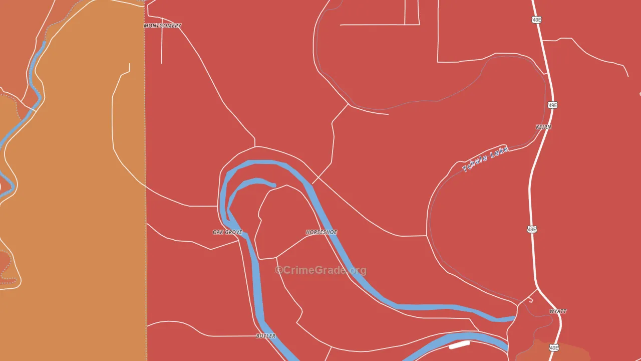 Horseshoe, MS Map of Theft Rates