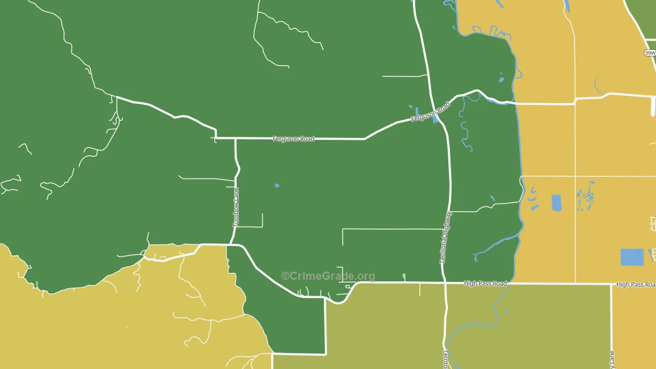 Horton, OR Map of Theft Rates