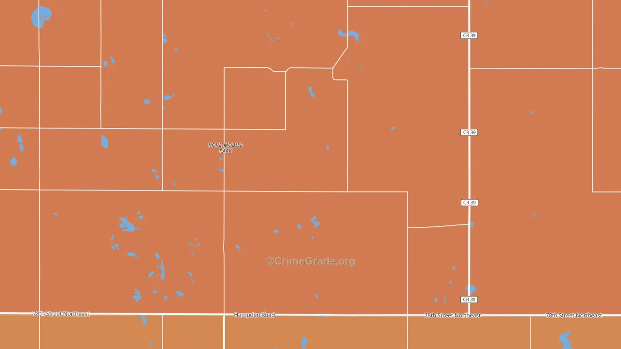 Hove Mobile Park, ND Map of Theft Rates