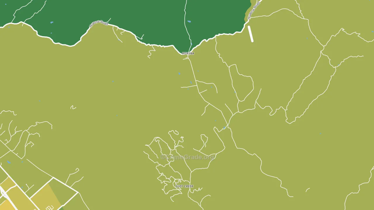 Huasna, CA Map of Theft Rates
