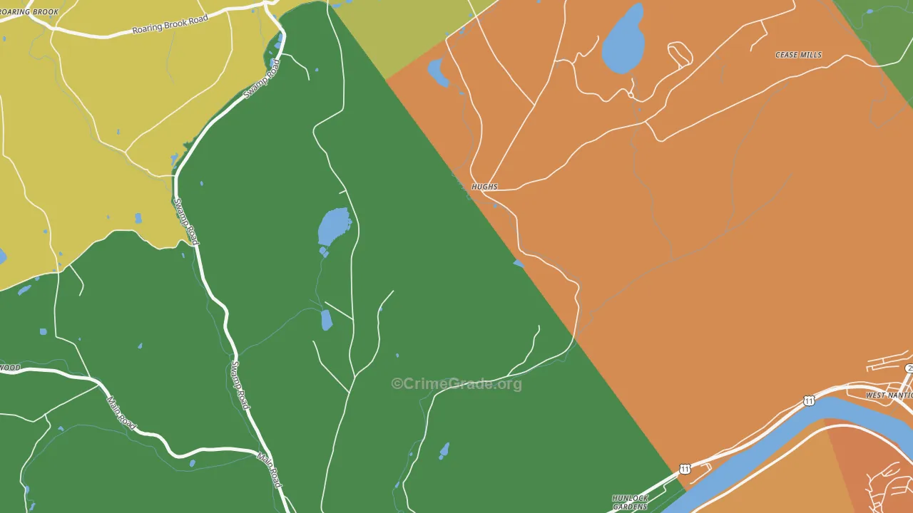 Hughs, PA Map of Theft Rates