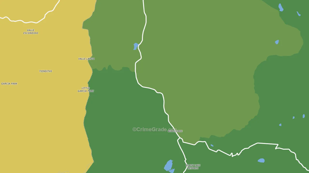 Idlewild, NM Map of Theft Rates
