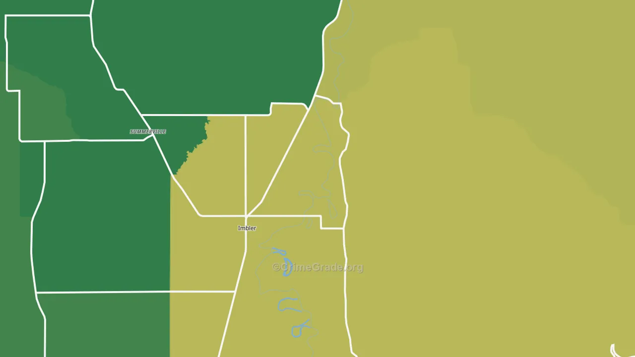 Imbler, OR Map of Theft Rates