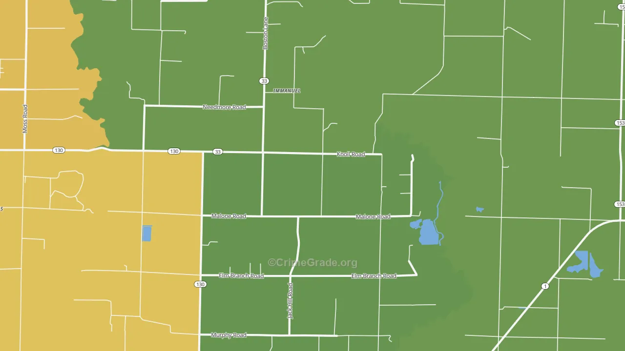 Immanuel, AR Map of Theft Rates