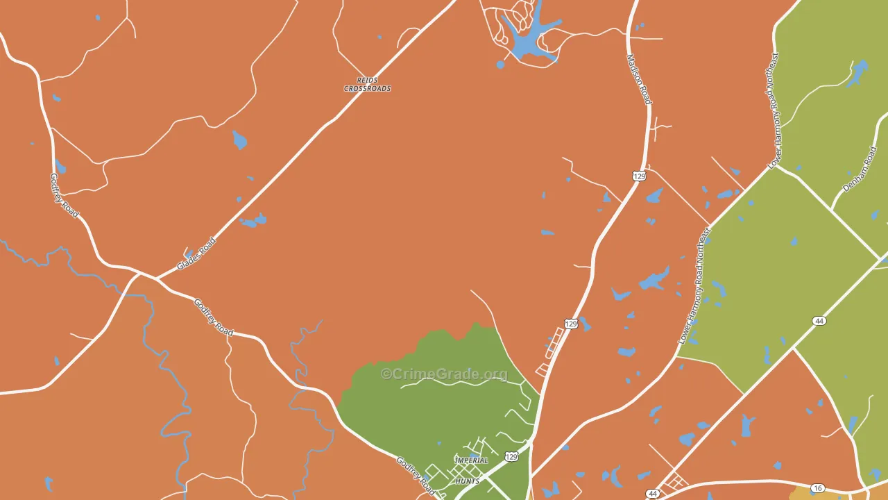 Imperial, GA Map of Theft Rates