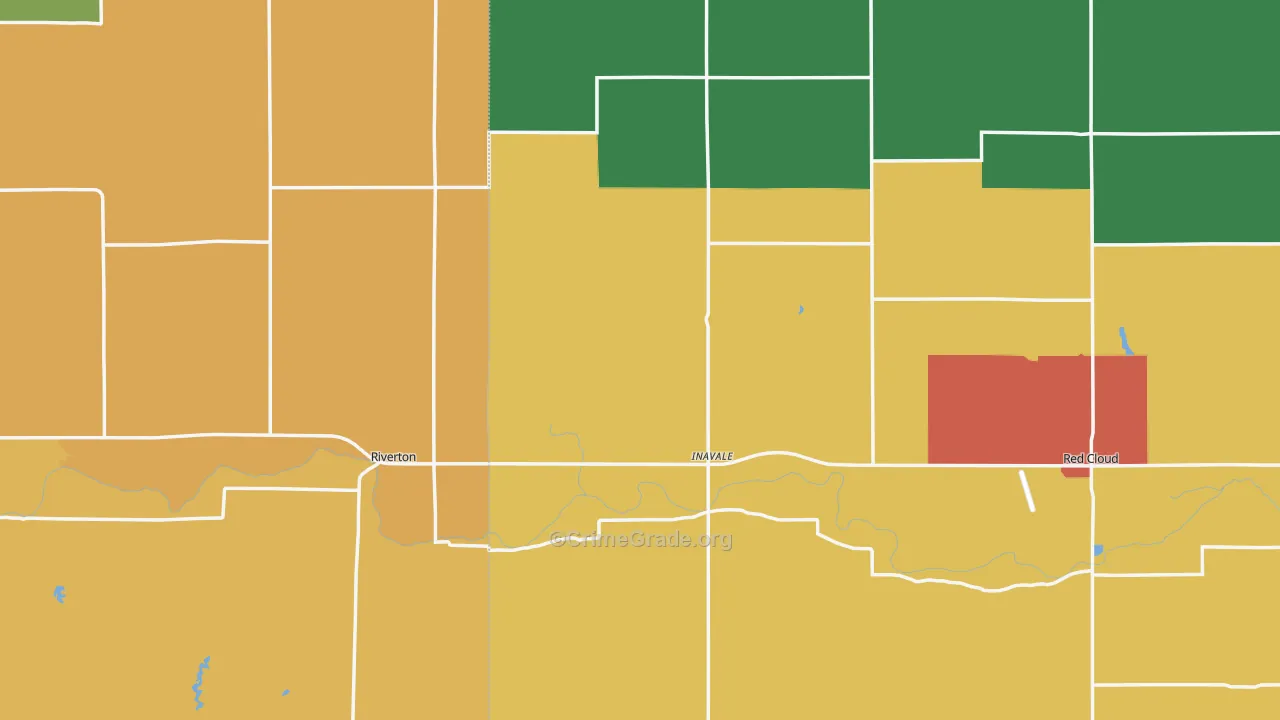 Inavale, NE Map of Theft Rates