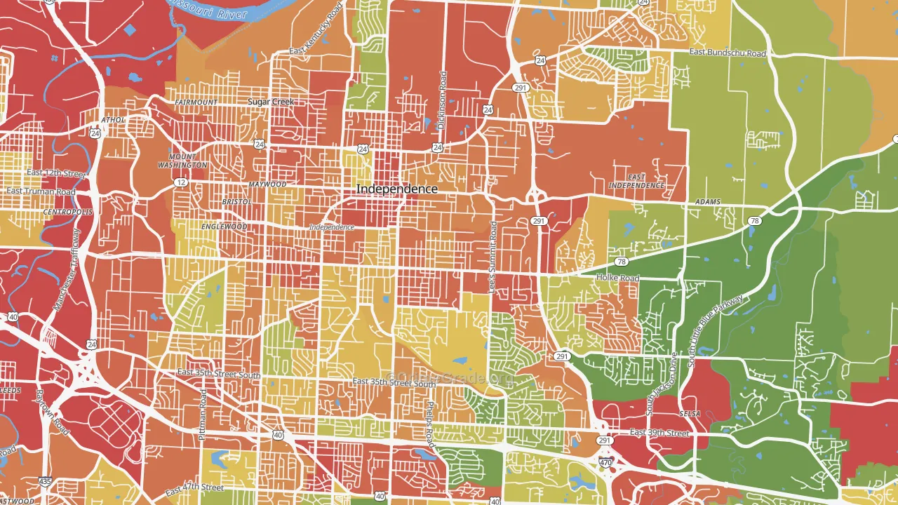 Independence, MO Map of Theft Rates