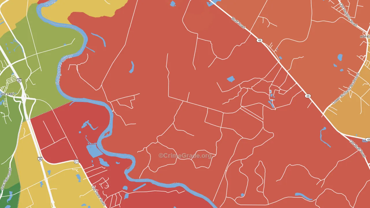 Independents, SC Map of Theft Rates