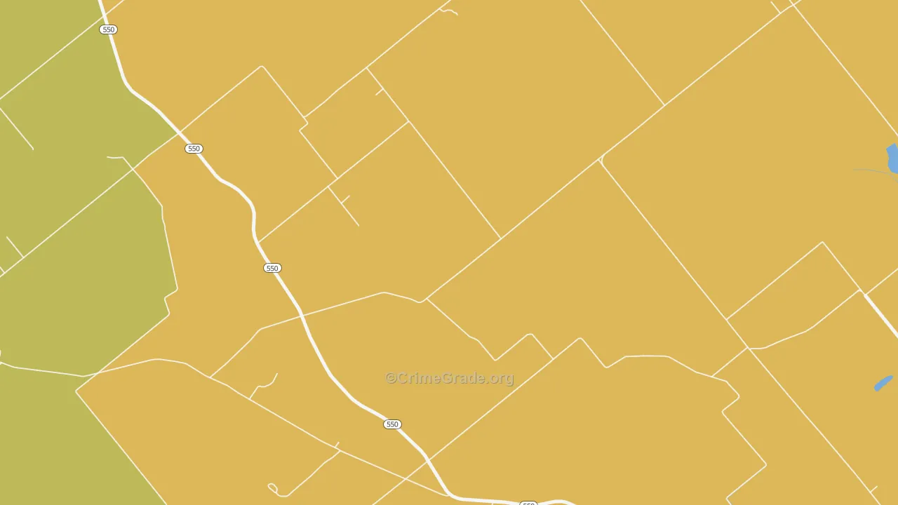 Indian Creek Settlement, IN Map of Theft Rates