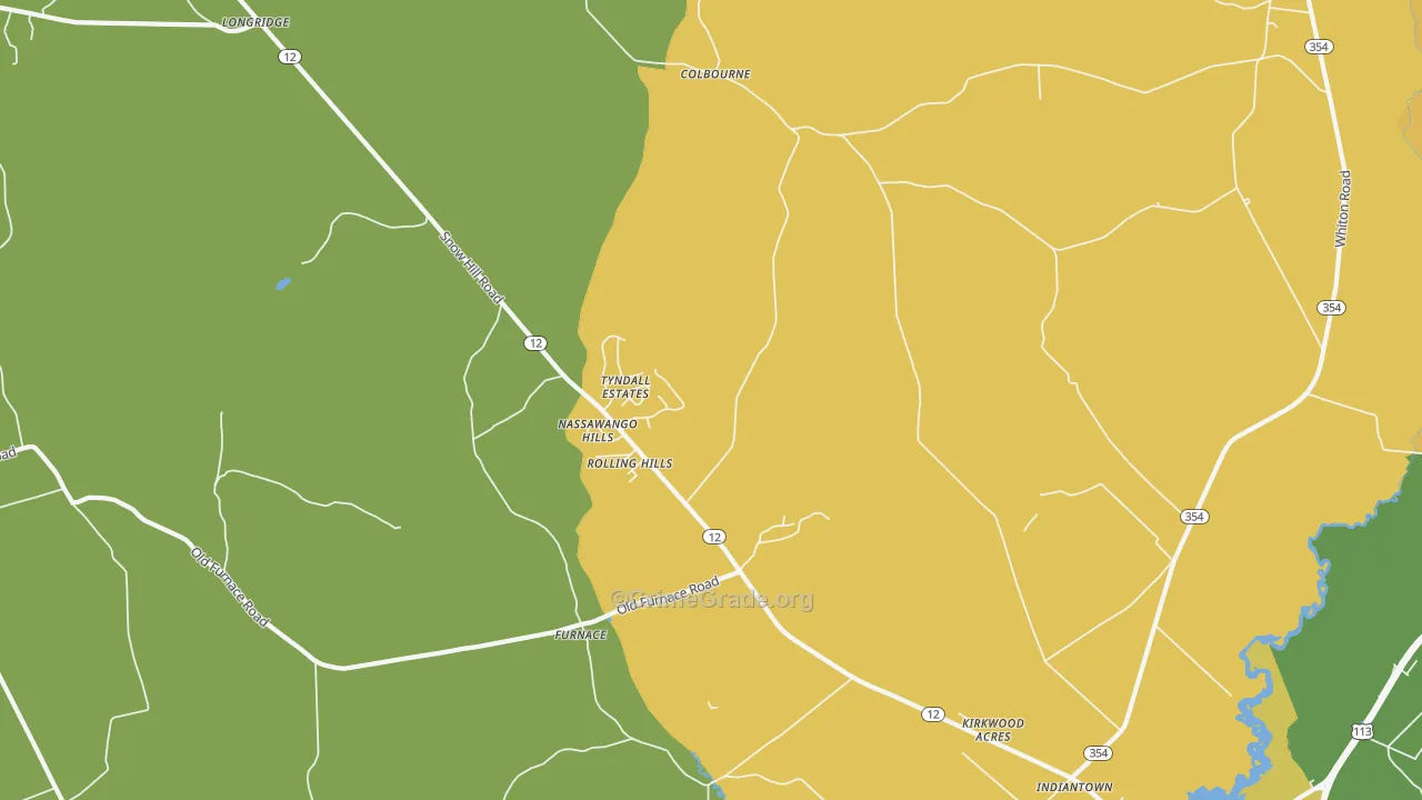 Indiantown, MD Map of Theft Rates