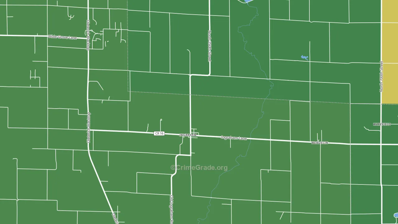 Ingraham, IL Map of Theft Rates