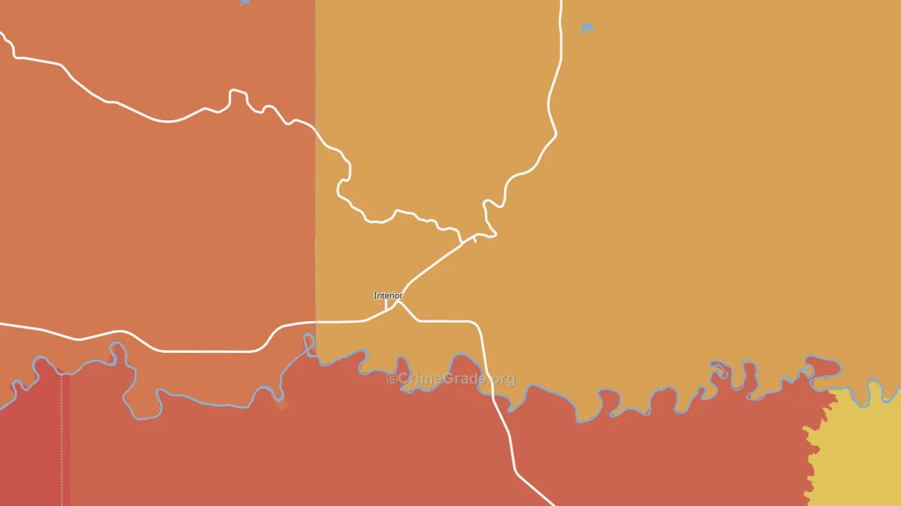 Interior, SD Map of Theft Rates