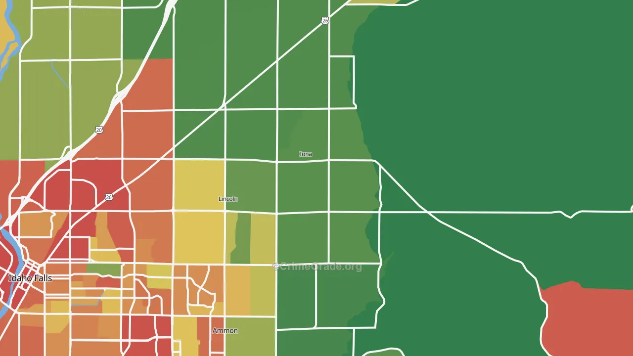 Iona, ID Map of Theft Rates