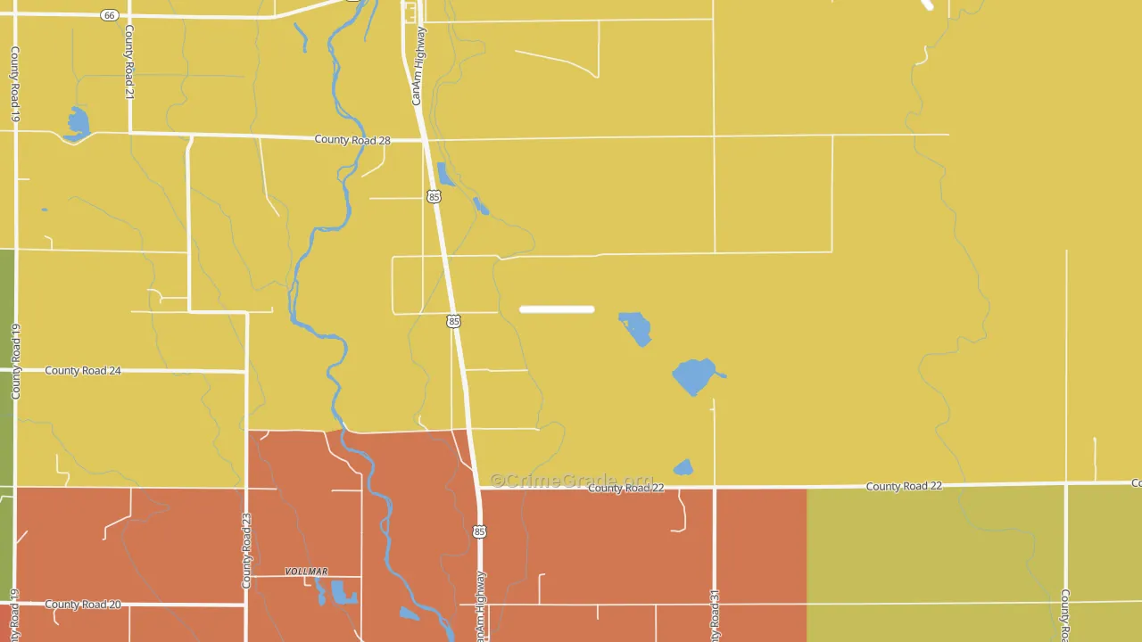 Ione, CO Map of Theft Rates