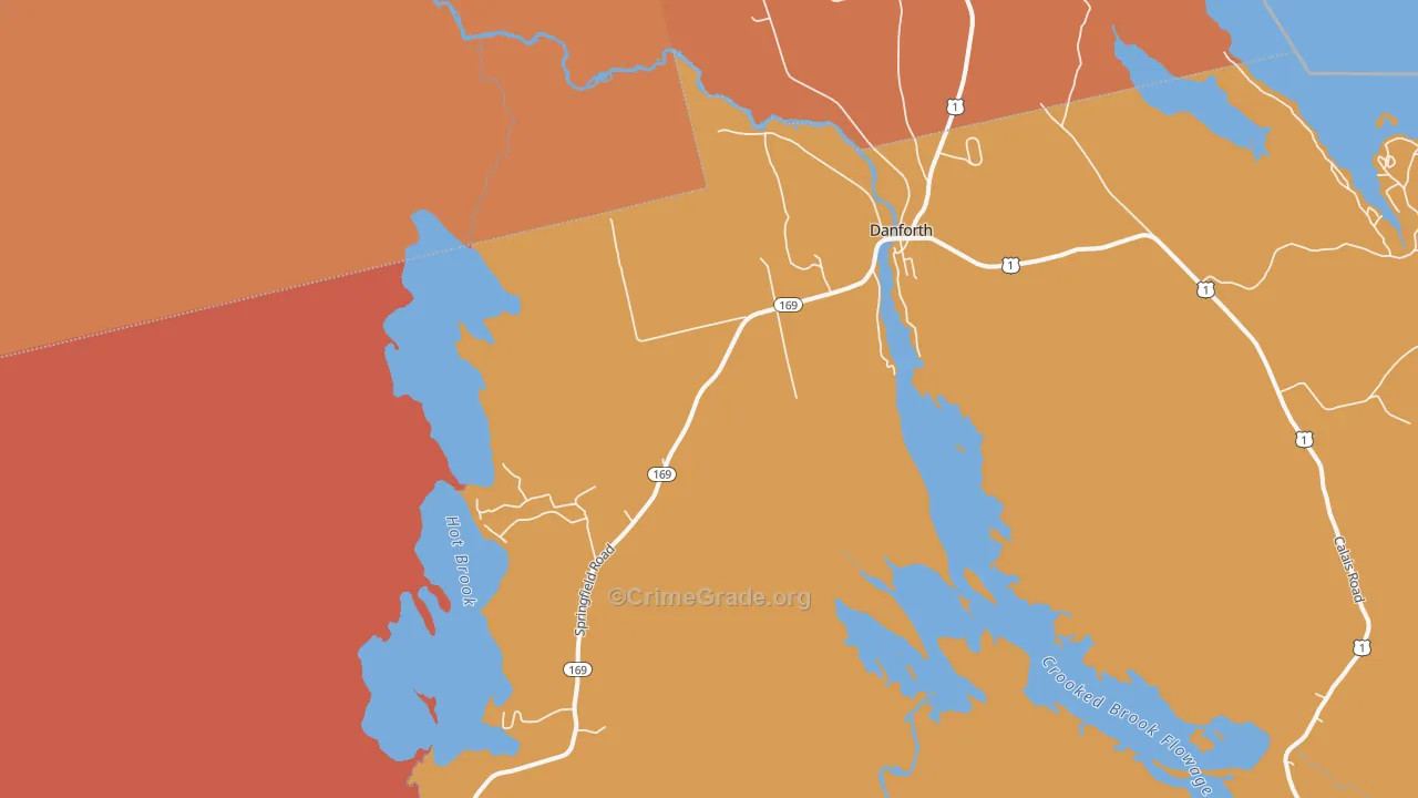 Irish Settlement, ME Map of Theft Rates