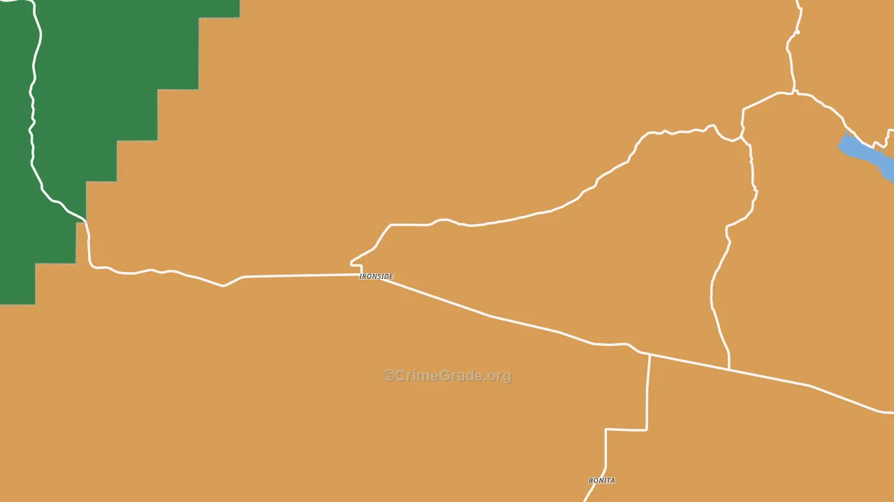 Ironside, OR Map of Theft Rates
