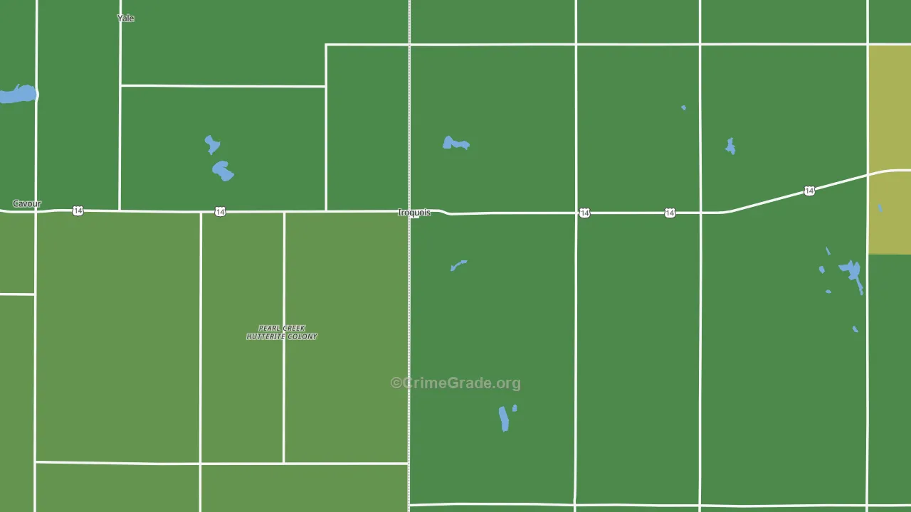 Iroquois, SD Map of Theft Rates