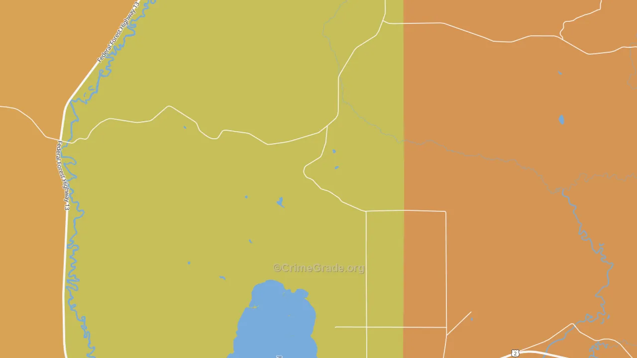 Isabella, MI Map of Theft Rates