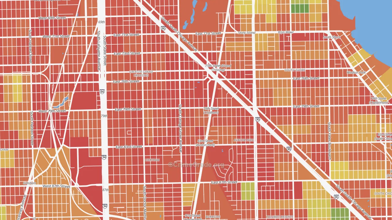 Italian Bowery, Chicago, IL Map of Theft Rates