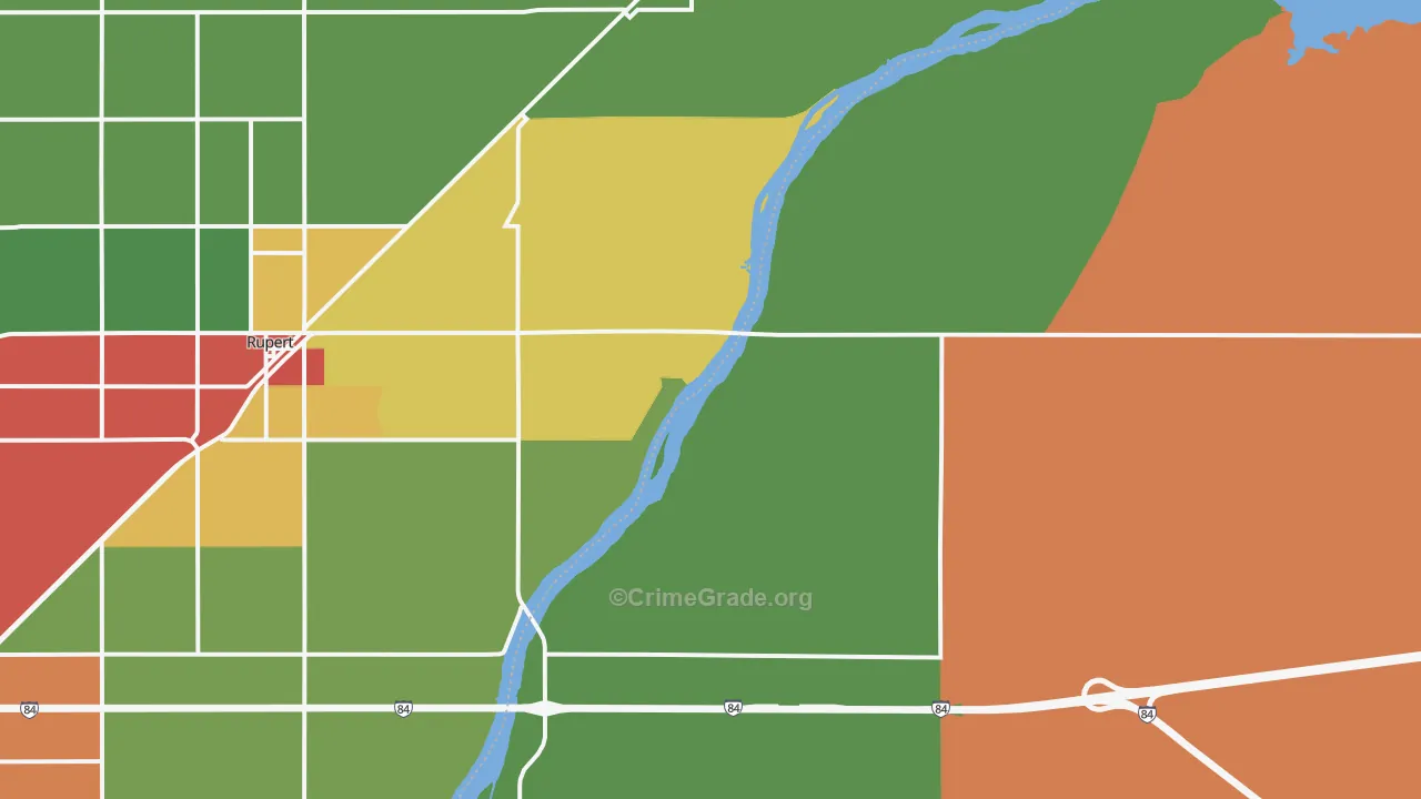 Jackson, ID Map of Theft Rates